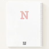 Buchstabenkonfetti "N" Notizblock (Rückseite)
