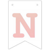 Buchstabenkonfetti "N" Wimpelkette (Zweite Fahne)