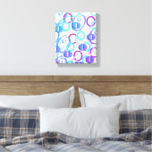 Buchstabenkonfetti "O" Leinwanddruck (Insitu (Schlafzimmer))
