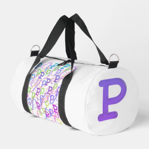 Buchstabenkonfetti "P" Duffle Bag