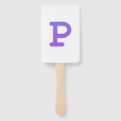 Buchstabenkonfetti "P" Fächer (Rückseite)