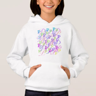Buchstabenkonfetti "P" Hoodie
