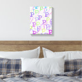 Buchstabenkonfetti "P" Leinwanddruck (Insitu (Schlafzimmer))