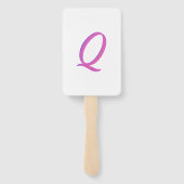 Buchstabenkonfetti "Q" Fächer (Rückseite)