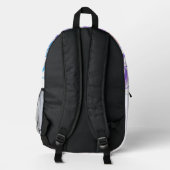 Buchstabenkonfetti "R" Bedruckter Rucksack (Rückseite)
