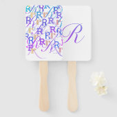 Buchstabenkonfetti "R" Fächer (Vorne und Hinten)