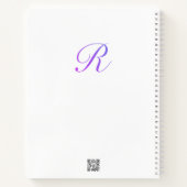 Buchstabenkonfetti "R" Notizblock (Rückseite)