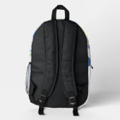 Buchstabenkonfetti "S" Bedruckter Rucksack (Rückseite)