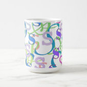 Buchstabenkonfetti "S" Kaffeetasse (Mittel)