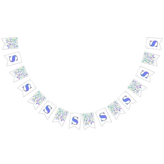 Buchstabenkonfetti "S" Wimpelkette (Alle)