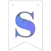 Buchstabenkonfetti "S" Wimpelkette (Zweite Fahne)