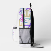 Buchstabenkonfetti "T" Bedruckter Rucksack (Rechts)