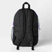 Buchstabenkonfetti "T" Bedruckter Rucksack (Rückseite)