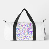 Buchstabenkonfetti "T" Duffle Bag (Vorderseite)