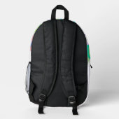 Buchstabenkonfetti "U" Bedruckter Rucksack (Rückseite)