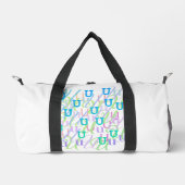 Buchstabenkonfetti "U" Duffle Bag (Vorderseite)