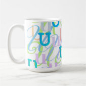 Buchstabenkonfetti "U" Kaffeetasse (Links)