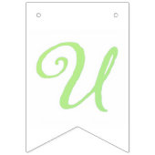 Buchstabenkonfetti "U" Wimpelkette (Zweite Fahne)