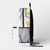 Buchstabenkonfetti "V" Bedruckter Rucksack (Rechts)