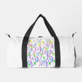 Buchstabenkonfetti "V" Duffle Bag (Vorderseite)