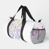 Buchstabenkonfetti "V" Duffle Bag (Rechte Ecke)