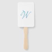 Buchstabenkonfetti "W" Fächer (Rückseite)