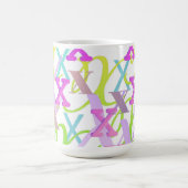 Buchstabenkonfetti "X" Kaffeetasse (Mittel)