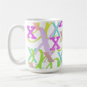 Buchstabenkonfetti "X" Kaffeetasse (Links)