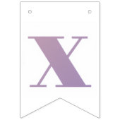 Buchstabenkonfetti "X" Wimpelkette (Zweite Fahne)
