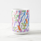 Buchstabenkonfetti "Y" Kaffeetasse (Mittel)