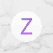 Buchstabenkonfetti "Z" Konfetti (Klein Vorderseite)