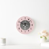 Buchstabennummern Runde Wanduhr (Zuhause)