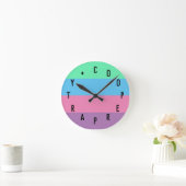 Buchstabennummern Runde Wanduhr (Zuhause)