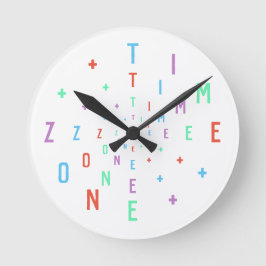 Buchstabennummern Runde Wanduhr