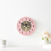 Buchstabennummern Runde Wanduhr (Zuhause)