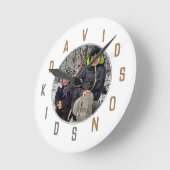 Buchstabennummern Runde Wanduhr (Winkel)