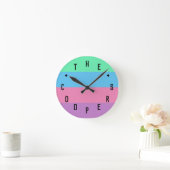 Buchstabennummern Runde Wanduhr (Zuhause)