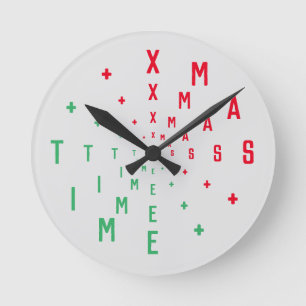 Buchstabennummern Runde Wanduhr