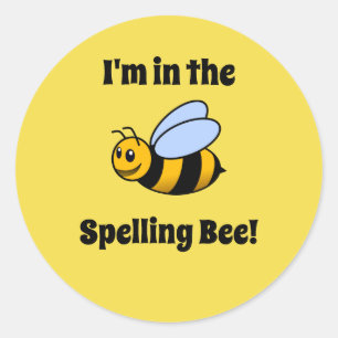 Buchstabierbare Aufkleber für Bienen