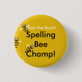 Buchstabierwettbewerb-Champions-Knopf Button (Vorderseite)