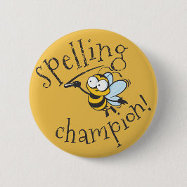 Buchstabierwettbewerb-Meister Button
