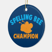 Buchstabierwettbewerb-Meister Keramik Ornament (Links)