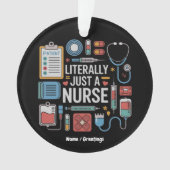 buchstäblich nur ein Krankenpfleger-Geschenk Ornament (Vorderseite)