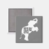 Buchstäblich schlimmste Geschenke für den weißen E Magnet (Vorderseite/Rückseite)