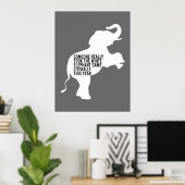 Buchstäblich schlimmste Geschenke für den weißen E Poster (Heimbüro)