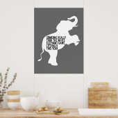 Buchstäblich schlimmste Geschenke für den weißen E Poster (Küche)