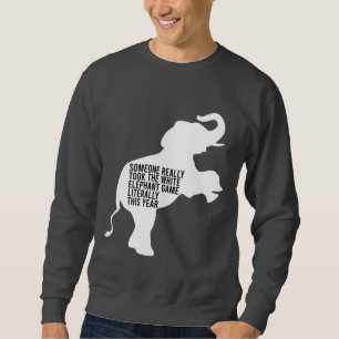 Buchstäblich schlimmste Geschenke für den weißen E Sweatshirt