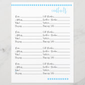 Buchstandpapier kontaktieren | Baby Blue (Vorderseite)