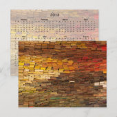 Buchstapel 2013 Kalender Postkarte (Vorne/Hinten)