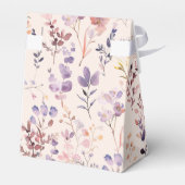 Buchstapel Brautparty Aquarellfarben Wildblume Geschenkschachtel (Rückseite)